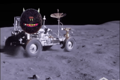Moon Landing Bad Gif GIF by Bold Art Degens