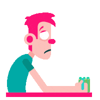 Sad Tino Sticker