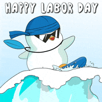 Labor Day Beach GIF by Pudgy Penguins