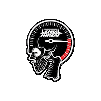 3D Skull Sticker by Lethal Threat