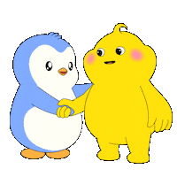 We Did It Friends Sticker by Pudgy Penguins