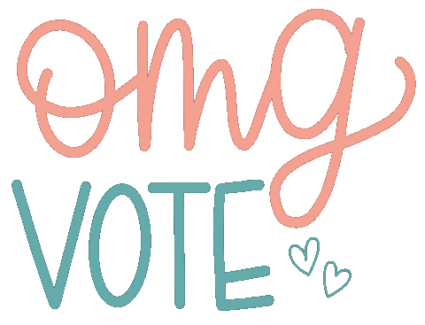 omgvote vote election voting democrat Sticker