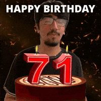 Happy 71St Birthday GIF