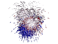 4th of july fireworks STICKER
