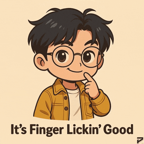 Finger Lickin Good Smirk GIF by Persona