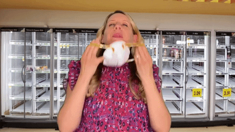 CarlaDelaney giphygifmaker mask coronavirus quarantine GIF