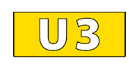 HamburgerVerkehrsverbund hvv ubahn u-bahn u3 Sticker