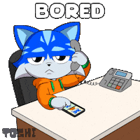 Tired Over It Sticker by Toshithecat
