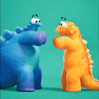 High Five Best Friends GIF by Claynosaurz