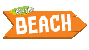 beachhutfun hot fun cool summer Sticker