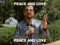 The Beatles GIF by Ringo Peace and Love