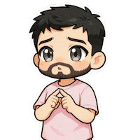 Awkward Shy Boy Sticker