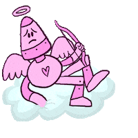 Sad I Love You Sticker by Holler Studios