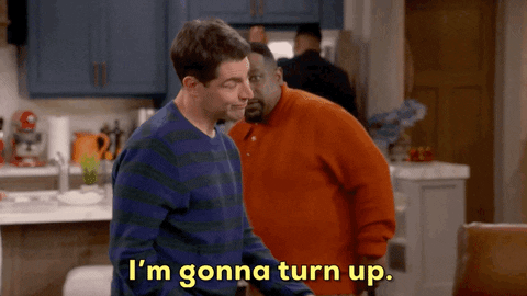 Turn Up Reaction GIF by CBS