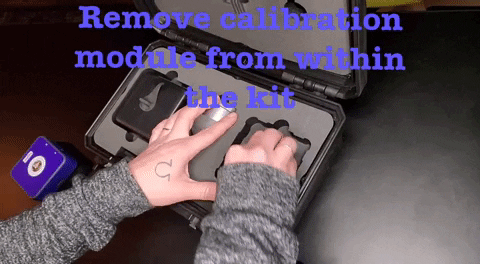 HannahPurpl remove calibration module from within the kit GIF