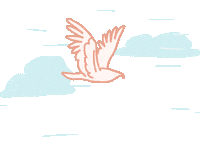 Bird Flying Sticker