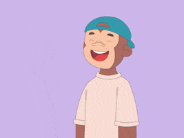 Happy In The Face GIF by Just Ape