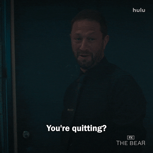 Quitting Give Up GIF by The Bear