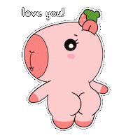 CapyEra love heart kawaii i love you Sticker