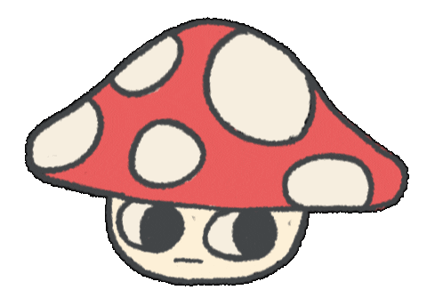 nyantokki sleepy mushroom snooze sleepyhead Sticker