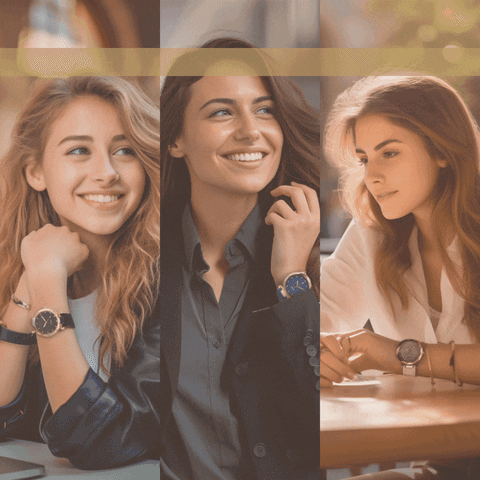 GIF Conjunto de relógios femininos