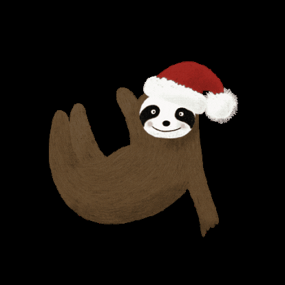 papirovamamaspk giphygifmaker giphygifmakermobile christmas sloth GIF