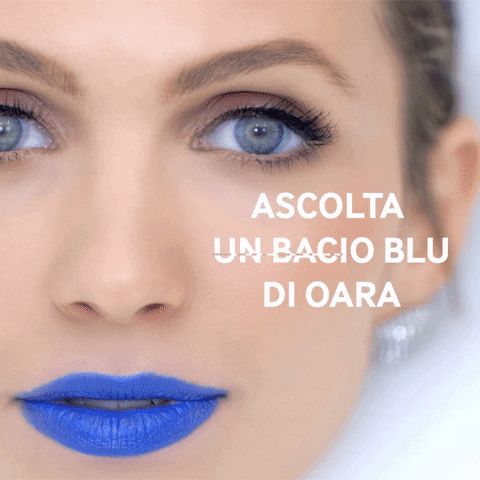 eleonoraalbrechtoara giphygifmaker spotify blue lips oara GIF