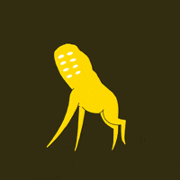 fredericsiegel animation loop running yellow GIF