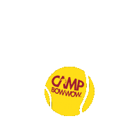 Camp Bow Wow Tennis Ball Sticker by Camp Bow Wow