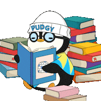 Read A Book Sticker by Pudgy Penguins