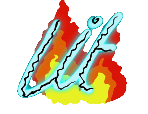 Awesome Fire Sticker by TheCoolHeART