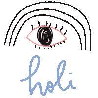 Rainbow Hello Sticker by Marieta Defelice