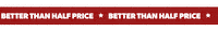icelandfoodsni half price scroll text iceland foods better than half price Sticker