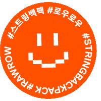 String Smile Sticker by RAWROW