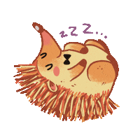 Sleepy Sticker by tulipartcafe