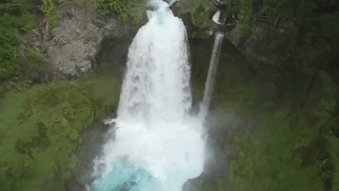 eugenecascadescoast giphygifmaker oregon waterfall waterfalls GIF