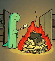Fire Dinosaur GIF by Joguman Studio