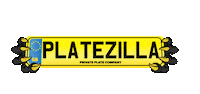 platezilla number plates platezilla private plates Sticker