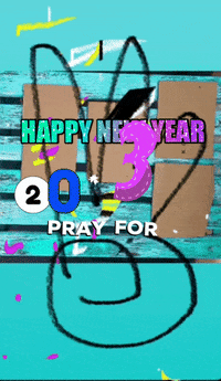 Happy New Year Smile GIF by KaoruHironaka