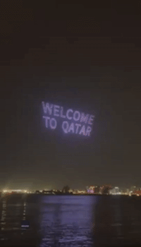 'Welcome to Qatar': Drone Show Lights Up Doha Night Sky as Country Prepares for World Cup