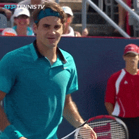 Roger Federer Reaction GIF by Tennis TV