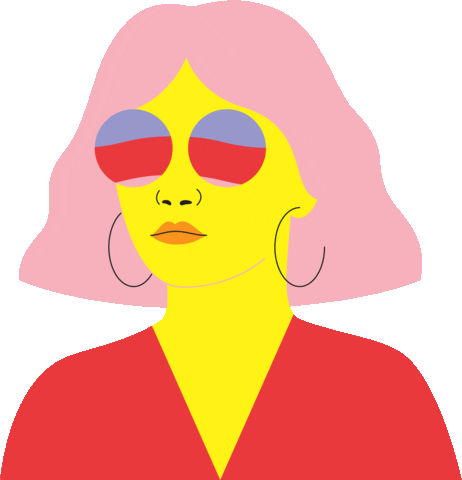 Girl Illustration Sticker