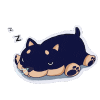 Sleepy Sleeping Dogs Sticker