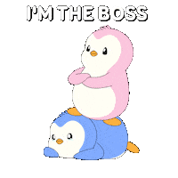 The Boss Couple Sticker by Pudgy Penguins