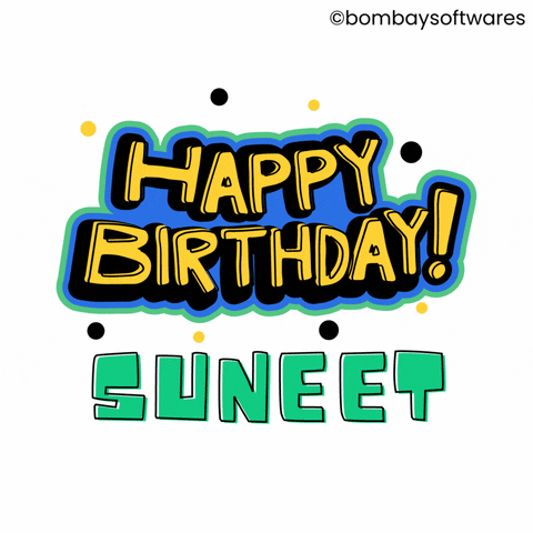Excited Happy Birthday GIF by Bombay Softwares
