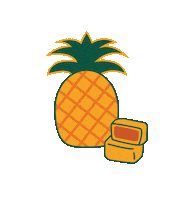 Pineapple Heritage Sticker by Lunar Hard Seltzer