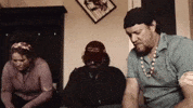 Cabin9Films reaction startled looking up lookup GIF