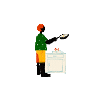 nehasatam28 animation breakfast egg flip Sticker