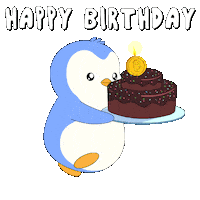 Happy Birthday Party Sticker by Pudgy Penguins