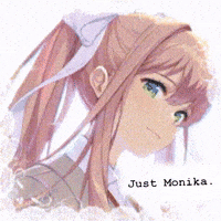 Visual Novel Monika GIF